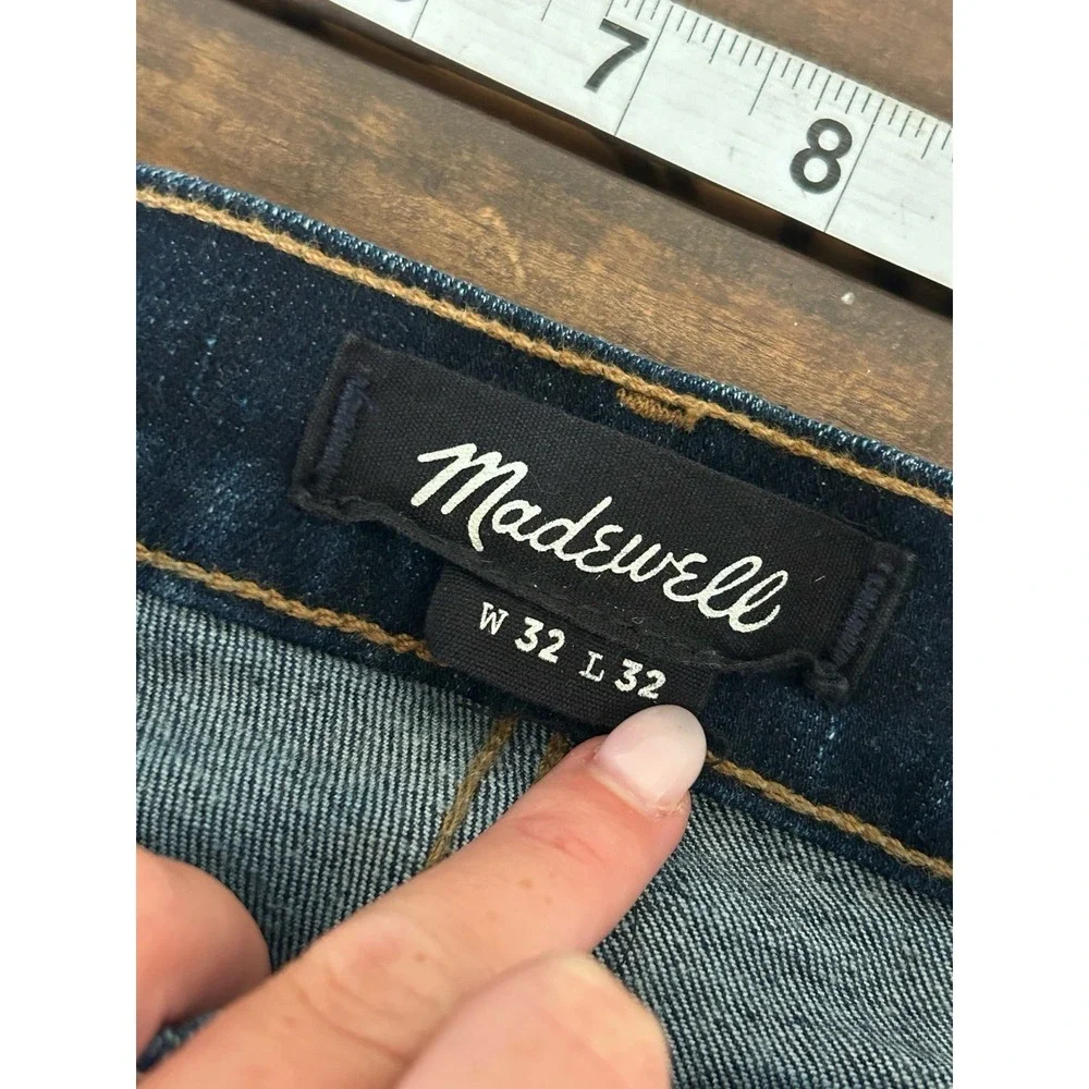 Madewell Slim Jeans Mens 32x32* Heritage Cotton Blend Stretch Dark Classic L-12